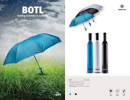 Bottle Shape Foldable Umbrella with Case – Compact Manual Portable Umbrella for Women, Men, and Kids