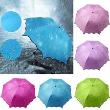 Compact Casual Sun Umbrella with Blooming Material