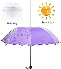 Compact Casual Sun Umbrella with Blooming Material
