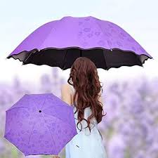 Compact Casual Sun Umbrella with Blooming Material