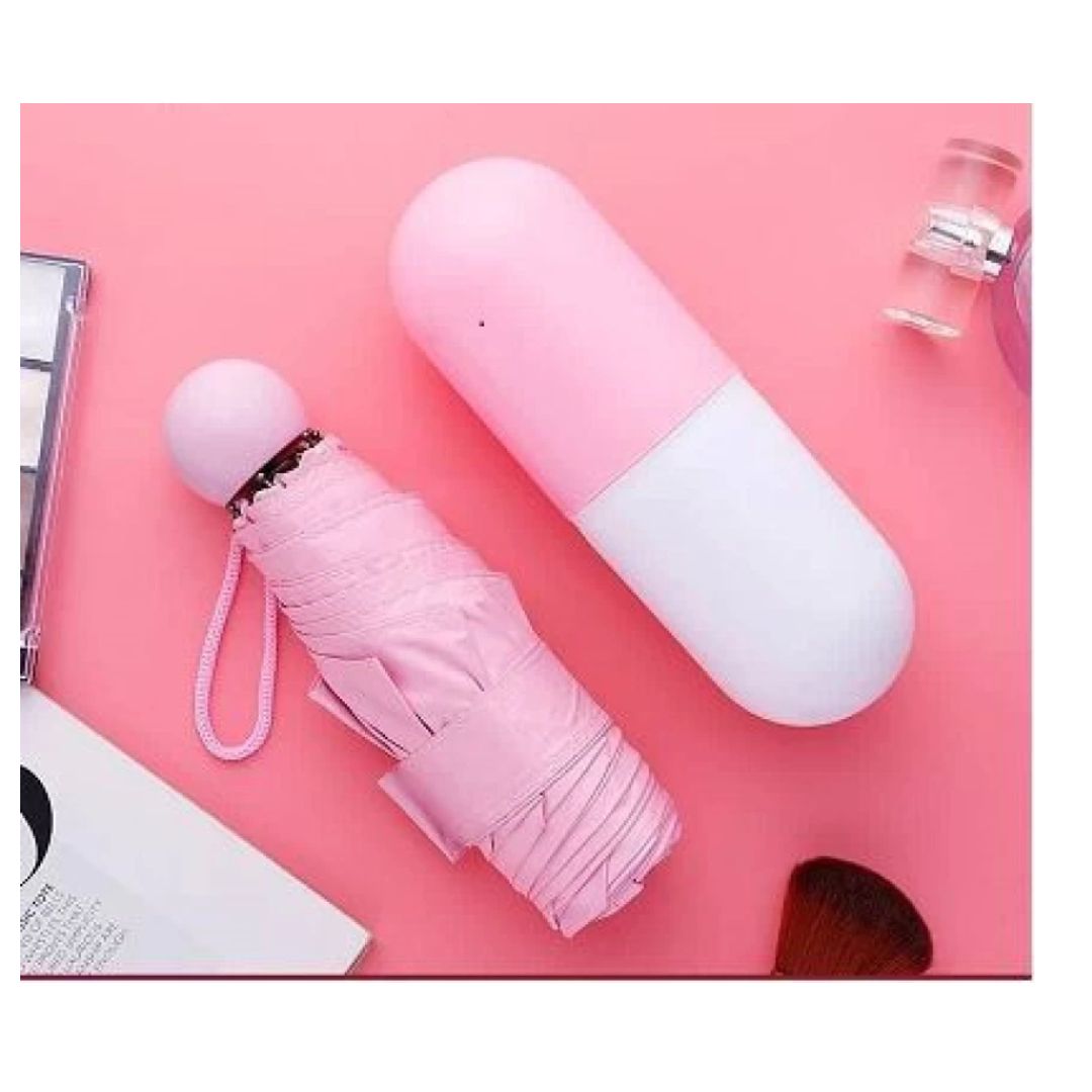 Capsule Umbrella | Mini Compact Umbrella | Windproof, Protect from UV Rays & Rain