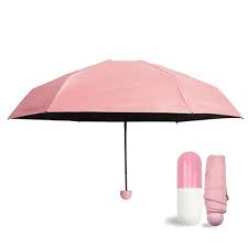 Capsule Umbrella | Mini Compact Umbrella | Windproof, Protect from UV Rays & Rain